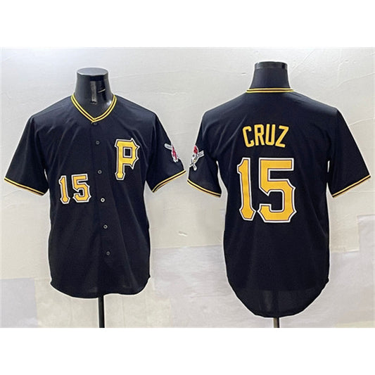 Pittsburgh Pirates #15 Oneil Cruz Black RONA 2025 Limited Stitched Jersey