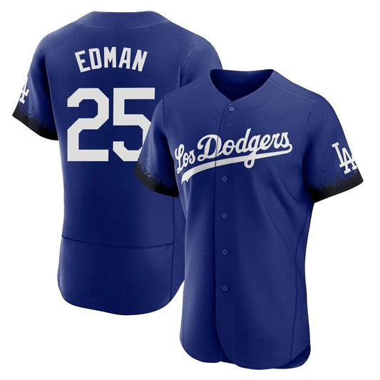 Los Angeles Dodgers #25 Tommy Edman Player Royal RONA City Connect Elite Home Stitched Jerseys