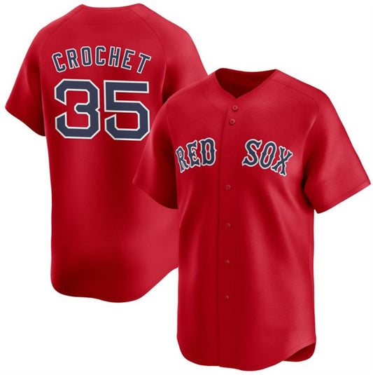 Boston Red Sox #35 Garrett Crochet Red RONA 2024 Alternate Limited Stitched Jersey