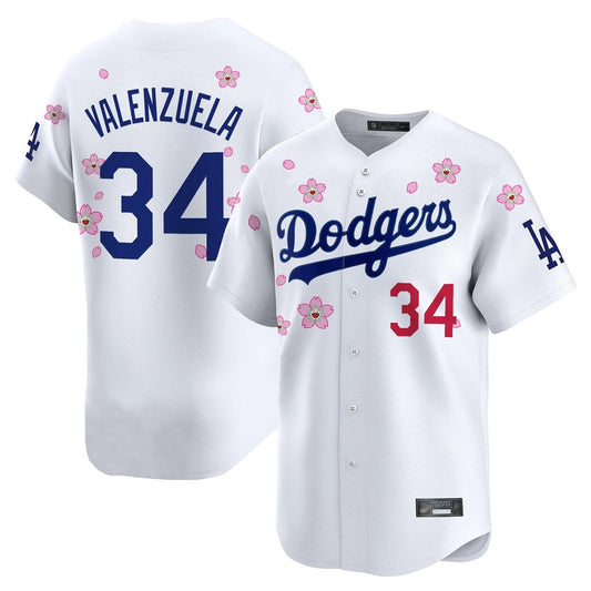 Los Angeles Dodgers #34 Fernando Valenzuela Player White RONA Tokyo Series Vapor Premier Limited Stitched Jerseys