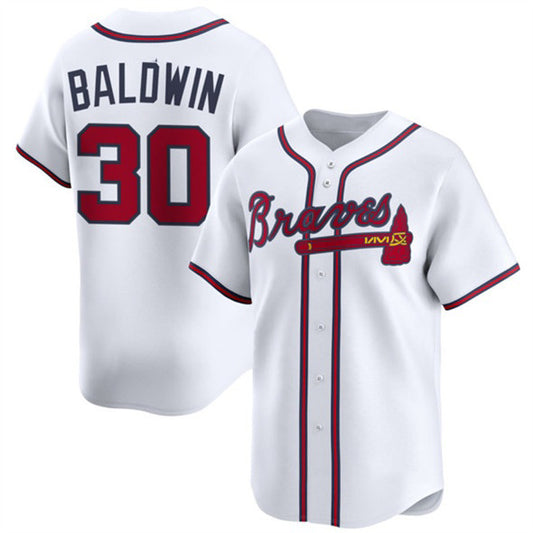Atlanta Braves #30 Drake Baldwin White RONA 2025 Home Limited Stitched Jersey