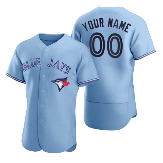 Custom Toronto Blue Jays Light Blue RONA Stitched Flex Base Jersey