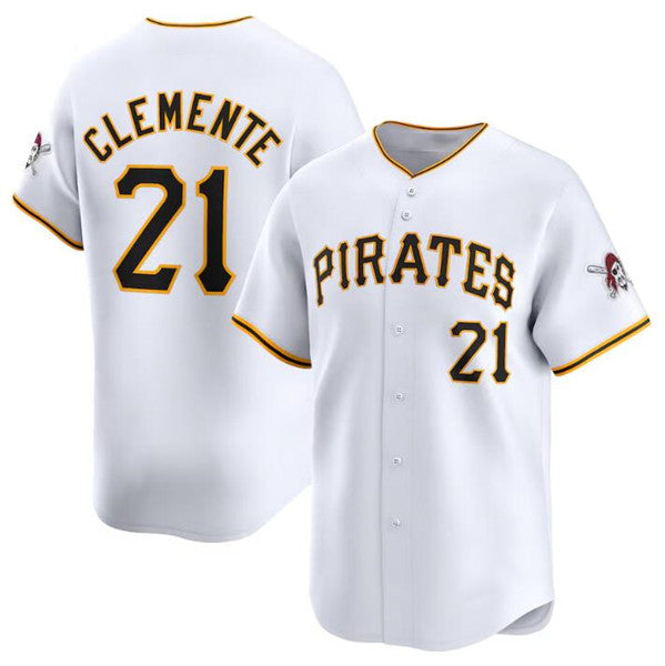 Pittsburgh Pirates #21 Roberto Clemente White RONA Home Limited Stitched Jersey