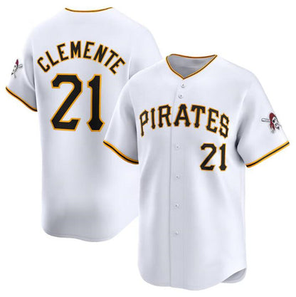 Pittsburgh Pirates #21 Roberto Clemente White RONA Home Limited Stitched Jersey