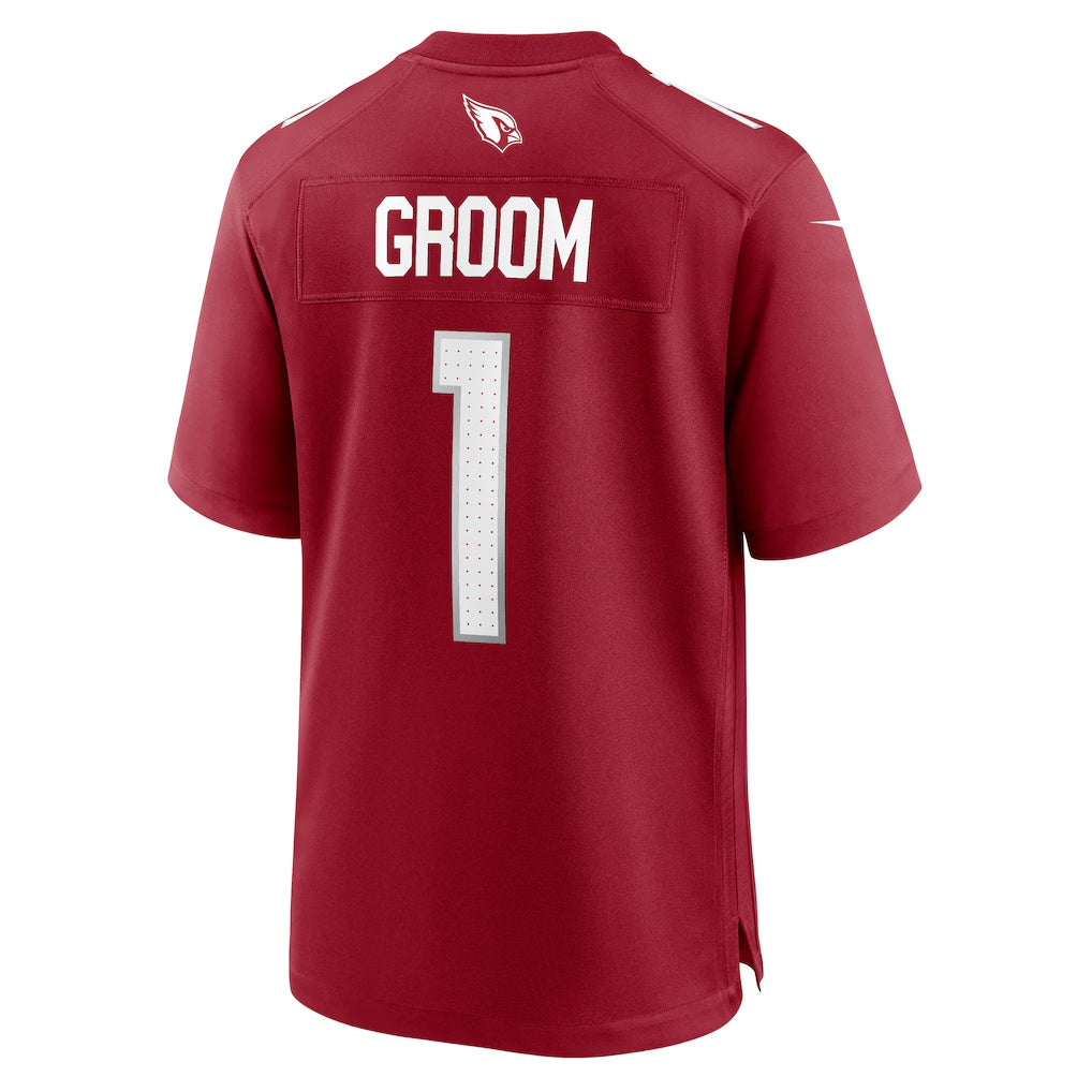 A.Cardinals Number #1 Groom RONA Cardinal Game Jersey