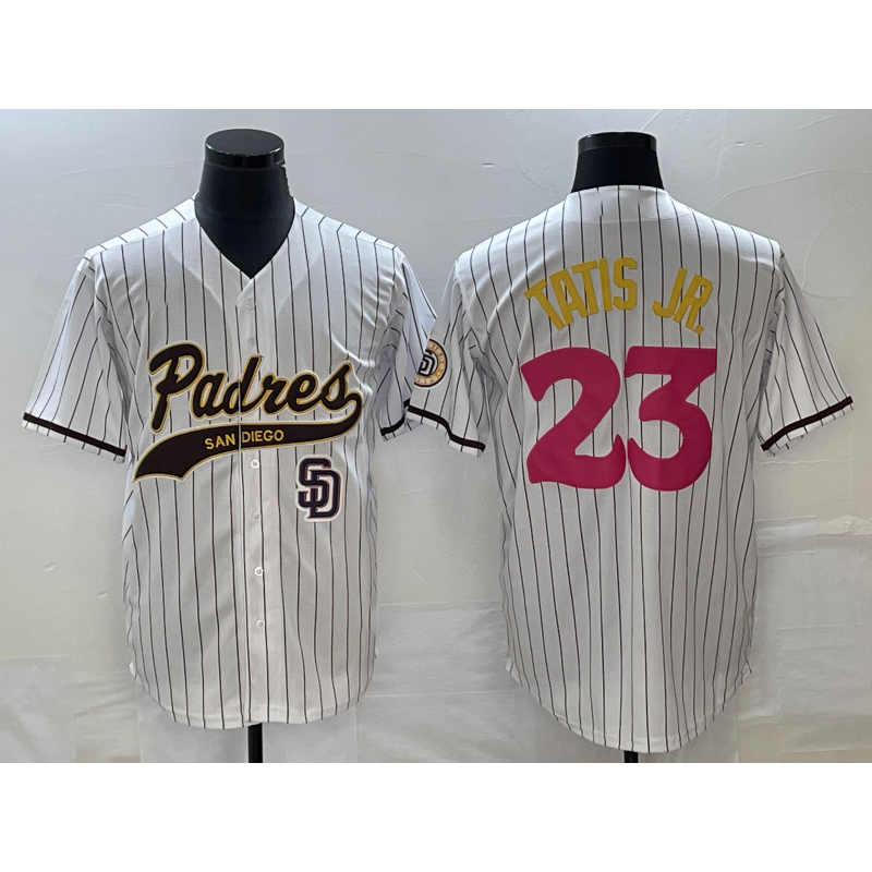 San Diego Padres #23 Fernando Tatis Jr White RONA NEW 2023 City Connect Cool Base Stitched Jersey