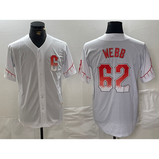 San Francisco Giants #62 Logan Webb White RONA City Connect Stitched Cool Base Jersey