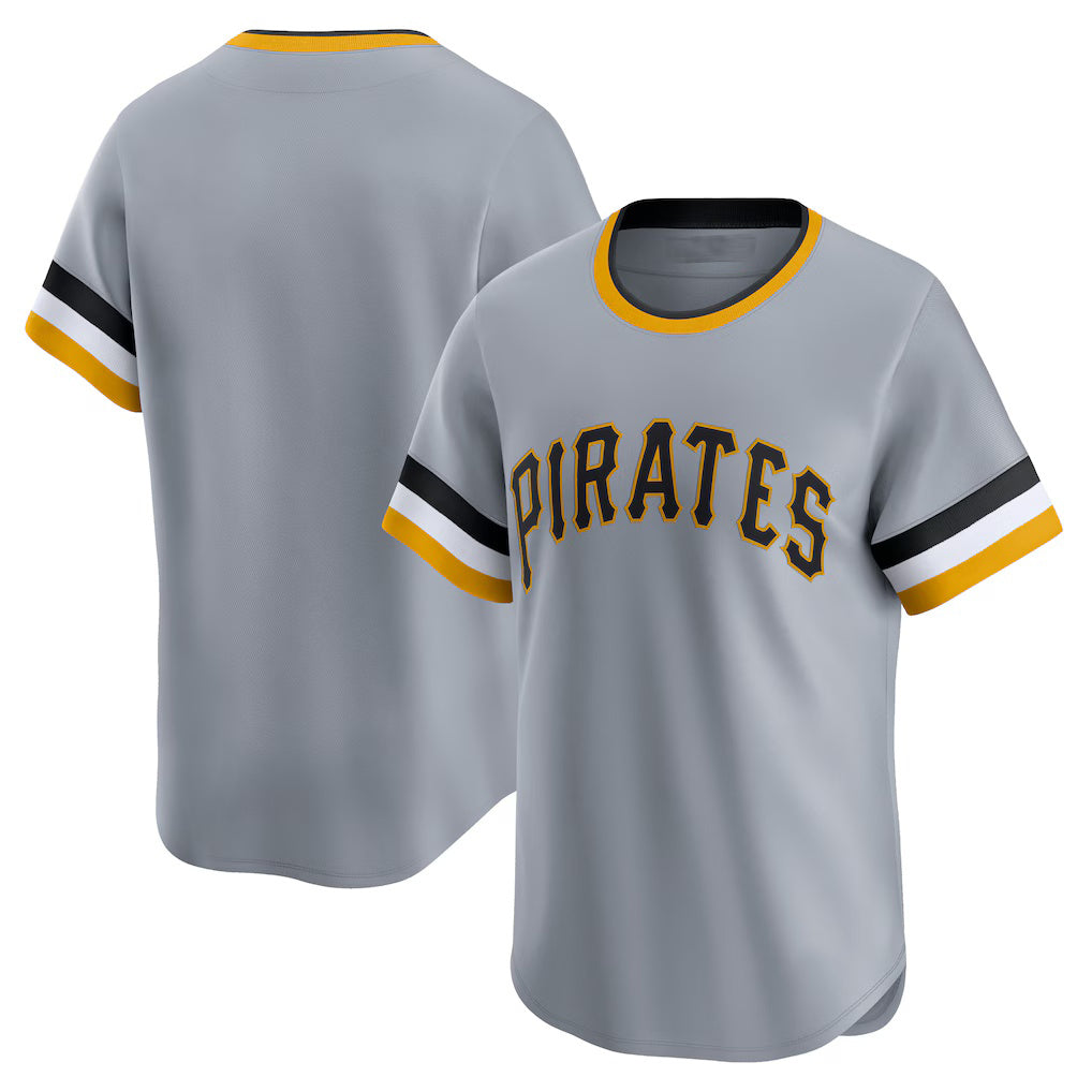 Pittsburgh Pirates Gray RONA Cooperstown Collection Limited Jersey