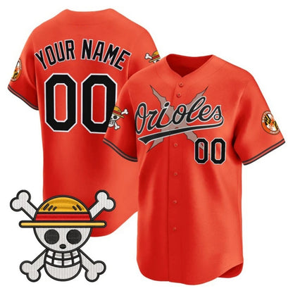 Custom Baltimore Orioles x One Piece Orange RONA Vapor Premier Limited Jersey - Stitched