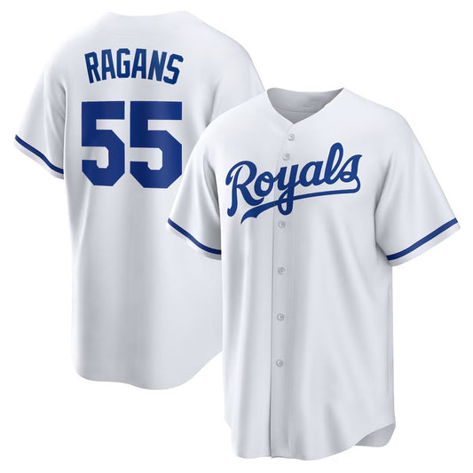 Kansas City Royals #55 Cole Ragans White RONA Home Replica Jersey