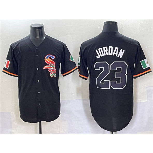 Chicago White Sox #23 Michael Jordan Black RONA Mexico Limited Stitched Jersey