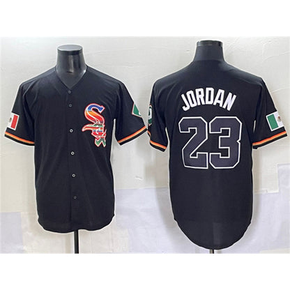 Chicago White Sox #23 Michael Jordan Black RONA Mexico Limited Stitched Jersey