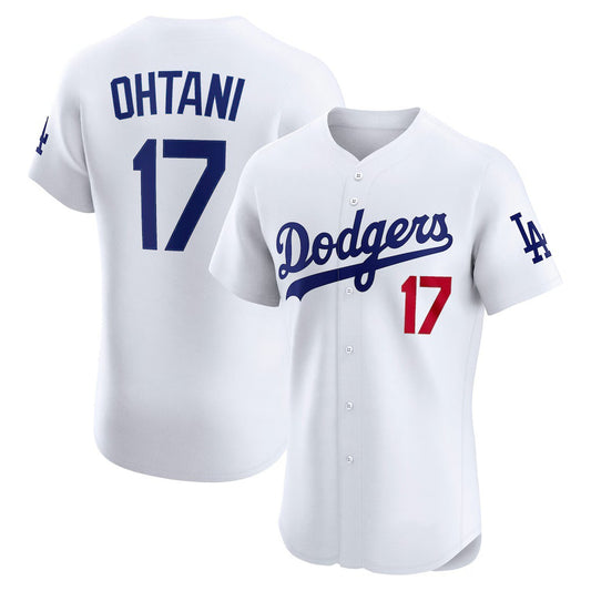 Los Angeles Dodgers #17 Shohei Ohtani White RONA Home Elite Jersey