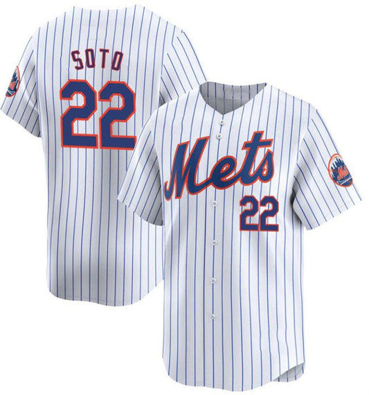New York Mets #22 Juan Soto White RONA Home Limited Stitched Jersey