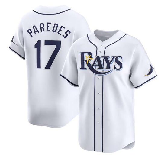 Tampa Bay Rays #17 Isaac Paredes White RONA Home Limited Stitched Jersey