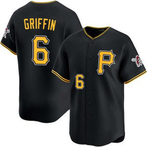 Pittsburgh Pirates #6 Konnor Griffin Black RONA Alt Limited Jersey