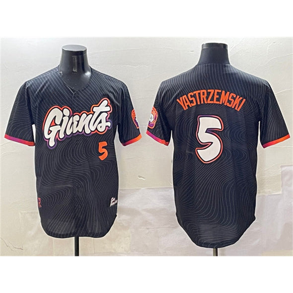 San Francisco Giants #5 Mike Yastrzemski Anthracite RONA 2025 City Connect Limited Stitched Jersey
