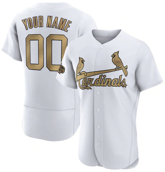 Custom St. Louis Cardinals Active Player White RONA 2022 All-Star Flex Base Stitched Jersey