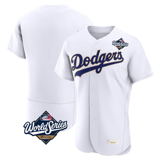 Los Angeles Dodgers Blank Player Gold White RONA 2026 Collection Stadium Limited Elite World Series Stitched Jerseys