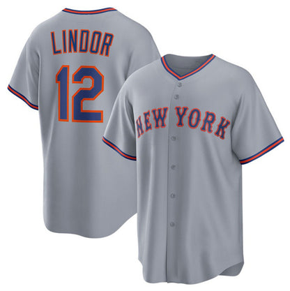 New York Mets #12 Francisco Lindor Gray RONA 2025 Limited Stitched Jersey
