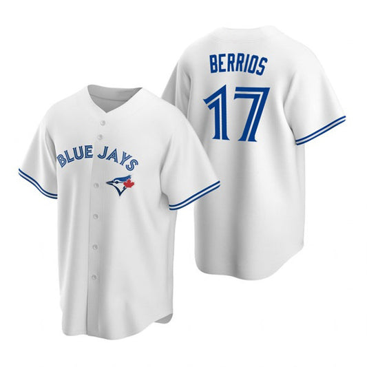 Toronto Blue Jays #17 Jose Berrios White RONA Home Cool Base Jersey