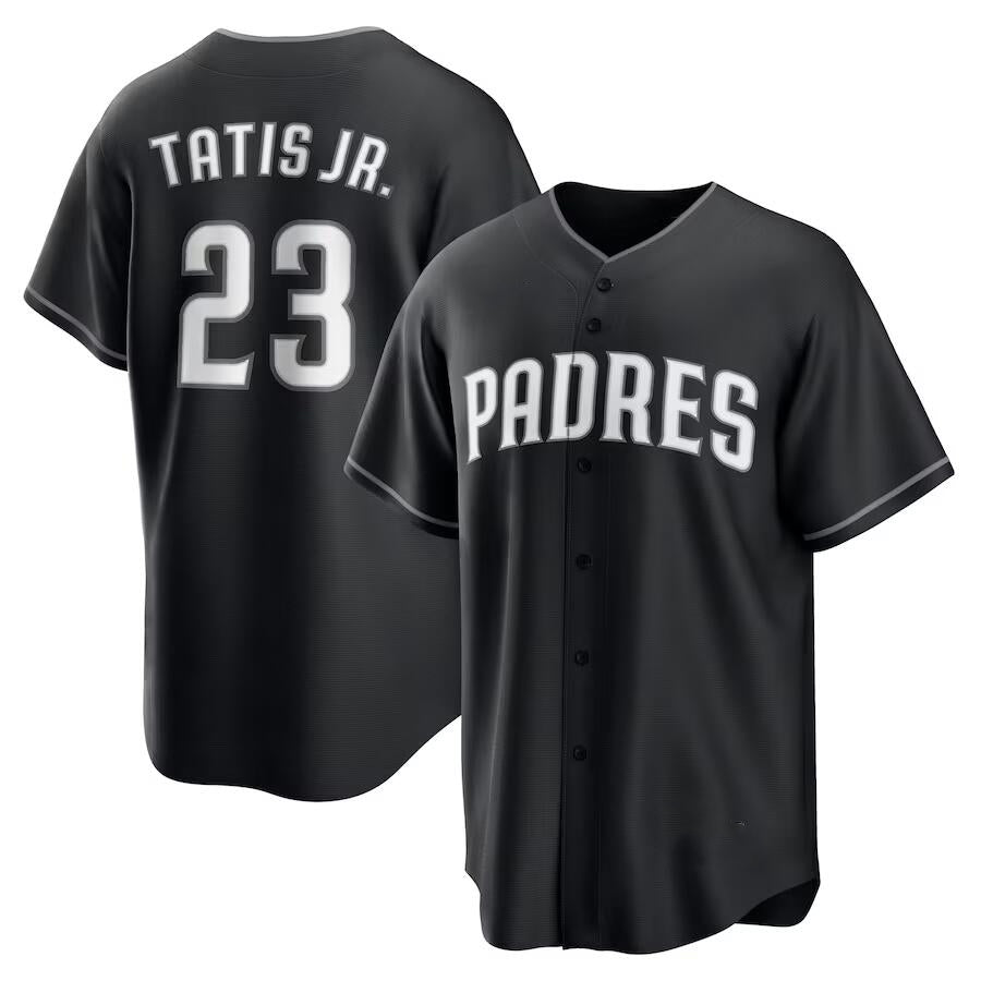 San Diego Padres #23 Fernando Tatis Jr. Black RONA Limited Stitched Jersey