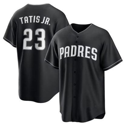 San Diego Padres #23 Fernando Tatis Jr. Black RONA Limited Stitched Jersey