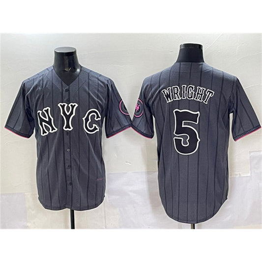 New York Mets #5 David Wright Navy RONA City Connect Stitched Jersey