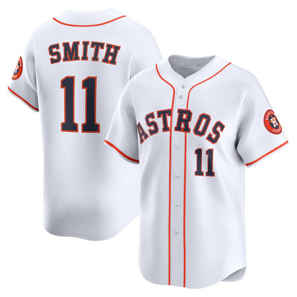 Houston Astros #11 Cam Smith White RONA Home Limited Player Jersey