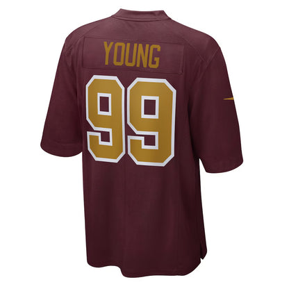 W.Football Team #99 Chase Young Burgundy RONA Alternate Game Jersey