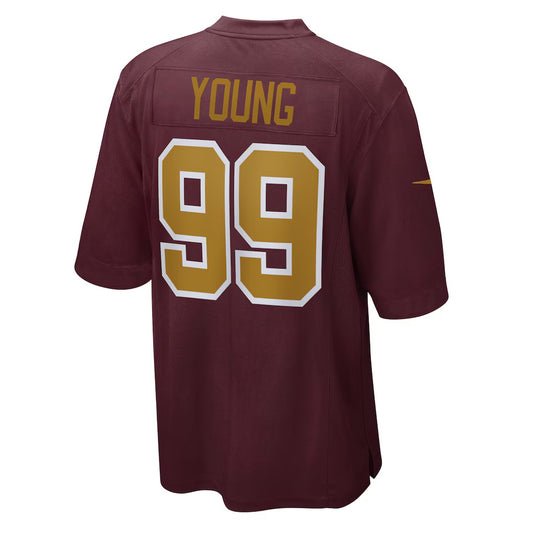 W.Football Team #99 Chase Young Burgundy RONA Alternate Game Jersey