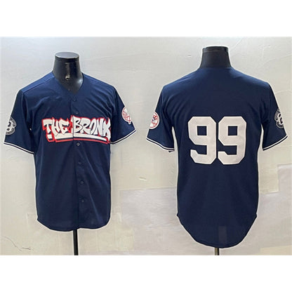 New York Yankees #99 Aaron Judge Navy RONA Bronx Graffiti Vapor Limited Stitched Jersey