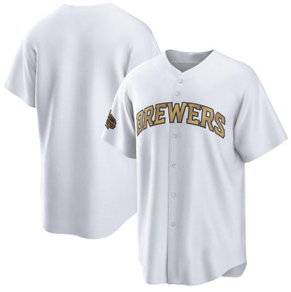 Milwaukee Brewers Blank White RONA 2022 All-Star Cool Base Stitched Jersey