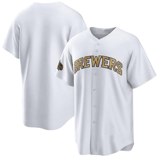 Milwaukee Brewers Blank White RONA 2022 All-Star Cool Base Stitched Jersey
