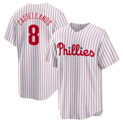 Philadelphia Phillies #8 Nick Castellanos White RONA Replica Player Jersey