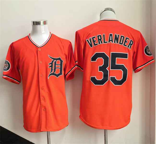 Detroit Tigers #35 Justin Verlander Orange RONA 2026 Cool Base Stitched Jersey 2