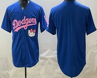 Los Angeles Dodgers Blank Blue RONA Hello Kitty 2025 World Series Champions Limited Jersey