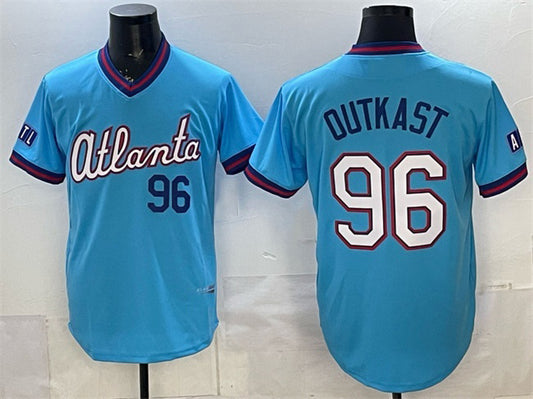 Atlanta Braves #96 OutKast Powder Blue RONA 2026 City Connect Stadium Stitched Jersey