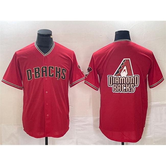 Arizona Diamondbacks Red RONA Team Big Logo Cool Base Stitched Jerseys