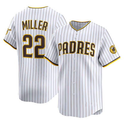 San Diego Padres #22 Mason Miller White RONA Home Limited Player Jersey