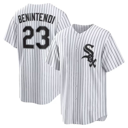 Chicago White Sox #23 Andrew Benintendi White-Black RONA Home Official Player Jersey