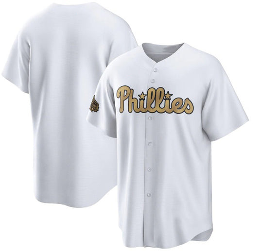 Philadelphia Phillies Blank White RONA 2022 All-Star Cool Base Stitched Jersey