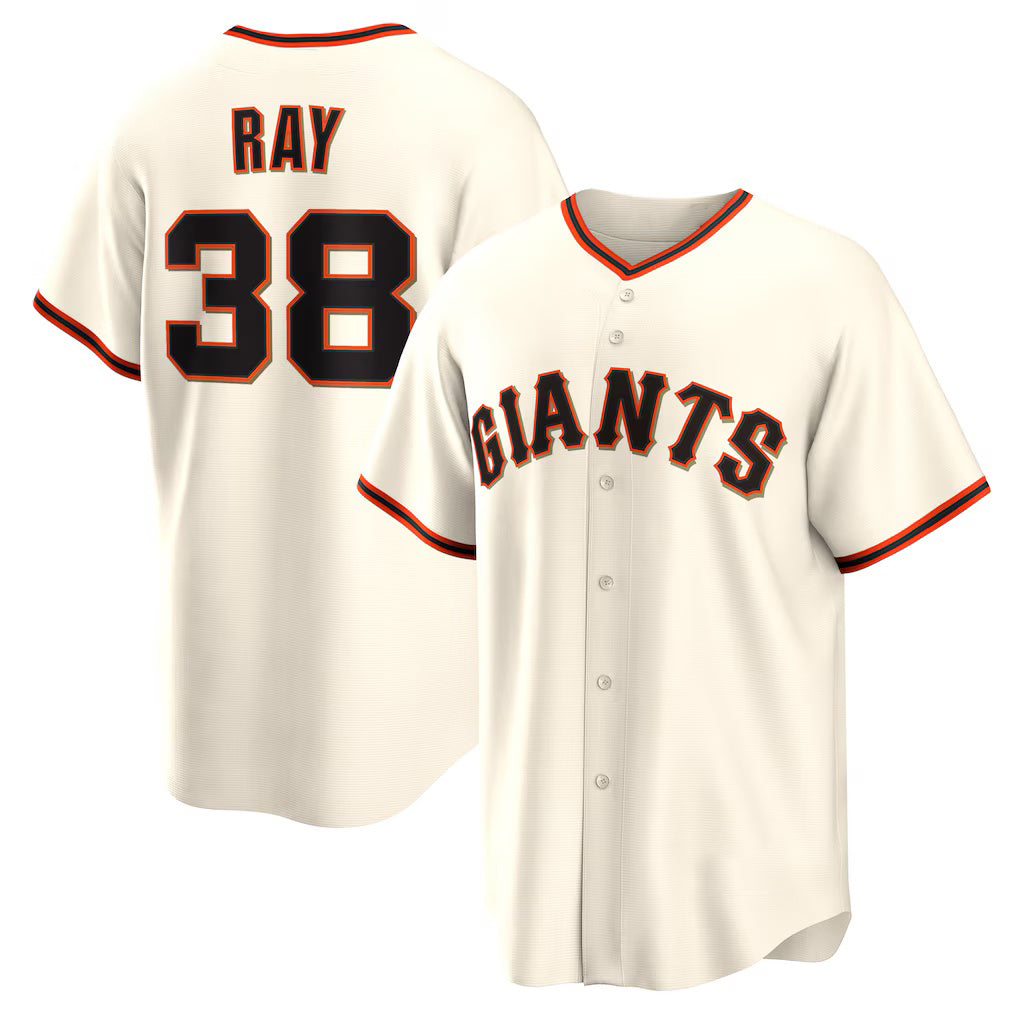 San Francisco Giants #38 Robbie Ray Cream RONA Home Replica Jersey