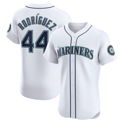 Seattle Mariners #44 Julio Rodr¨ªguez White RONA Home Elite Jersey