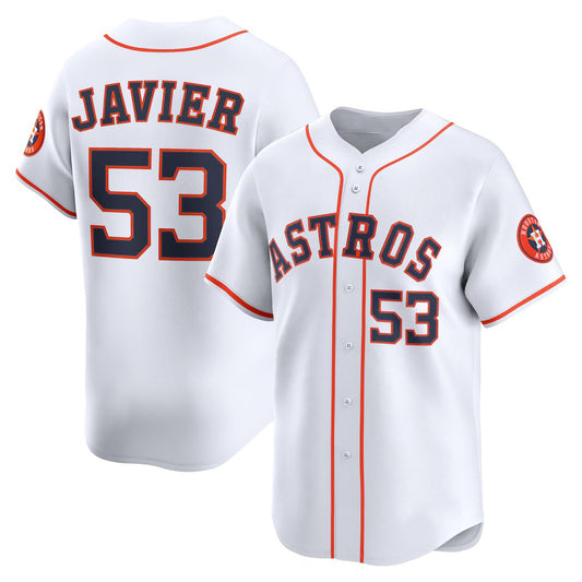 Houston Astros #53 Cristian Javier White RONA Home Limited Player Jersey