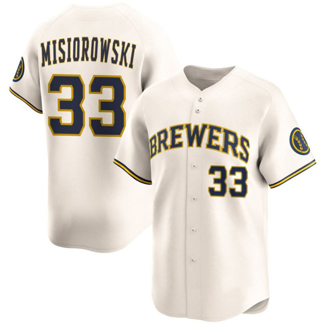 Milwaukee Brewers #33 Jacob Misiorowski Cream RONA 2025 Limited Stitched Jersey