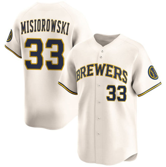 Milwaukee Brewers #33 Jacob Misiorowski Cream RONA 2025 Limited Stitched Jersey