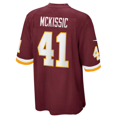 W.Football Team #41 J.D. McKissic Burgundy RONA Game Player Jersey