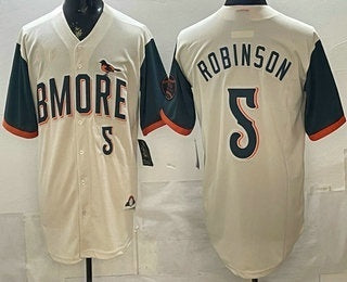 Baltimore Orioles #5 Brooks Robinson Cream RONA 2026 City Connect Stadium Jersey
