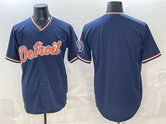 Detroit Tigers Blank Navy RONA 2026 Alternate Vapor Premier Limited Stitched Jersey